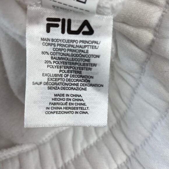 Fila White Quarter Zip Pullover Size L EUC - Picture 8 of 8